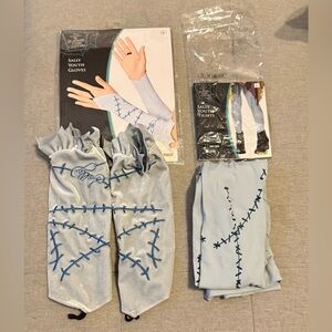 Sally Nightmare Before Christmas Gloves & Tights